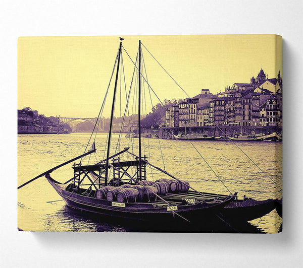  A Canvas Print of Rabelos Vila Nova De Gaia Portugal Canvas Print