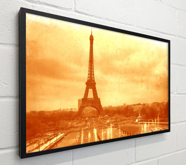 Old Image Of The Eiffel Tower