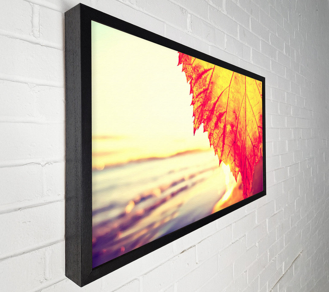  A Canvas Print of Rust Coloured Leaf Canvas Wall Art