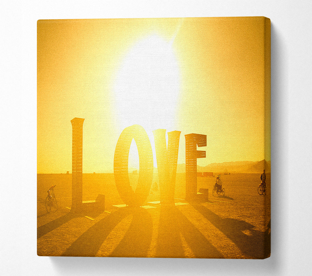  A Canvas Print of Love Shadow Canvas Print