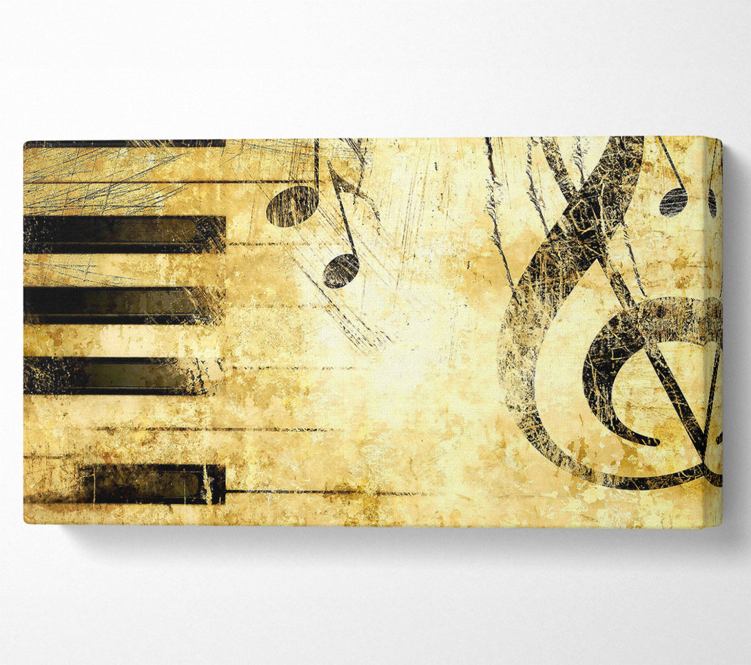  A Canvas Print of Old Music Score Background Canvas Art