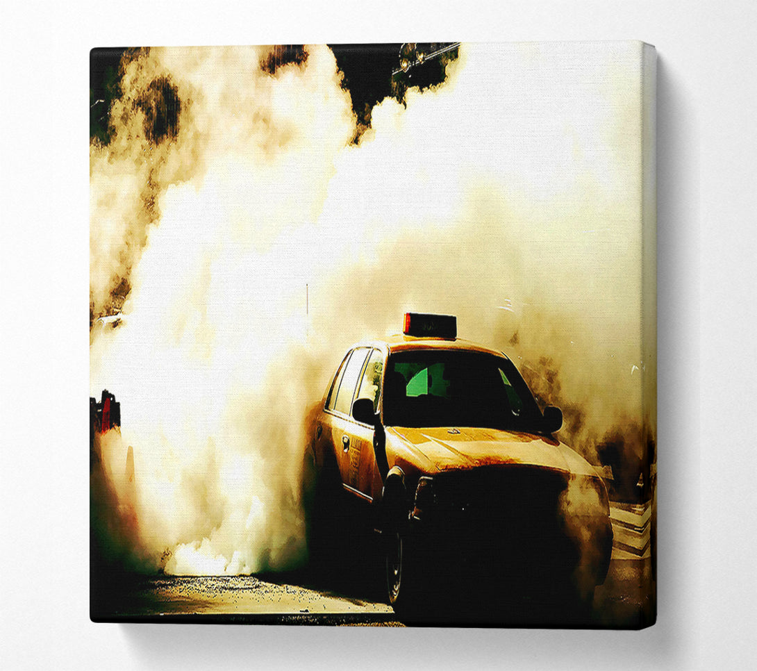  A Canvas Print of Taxi Canvas Wall Art