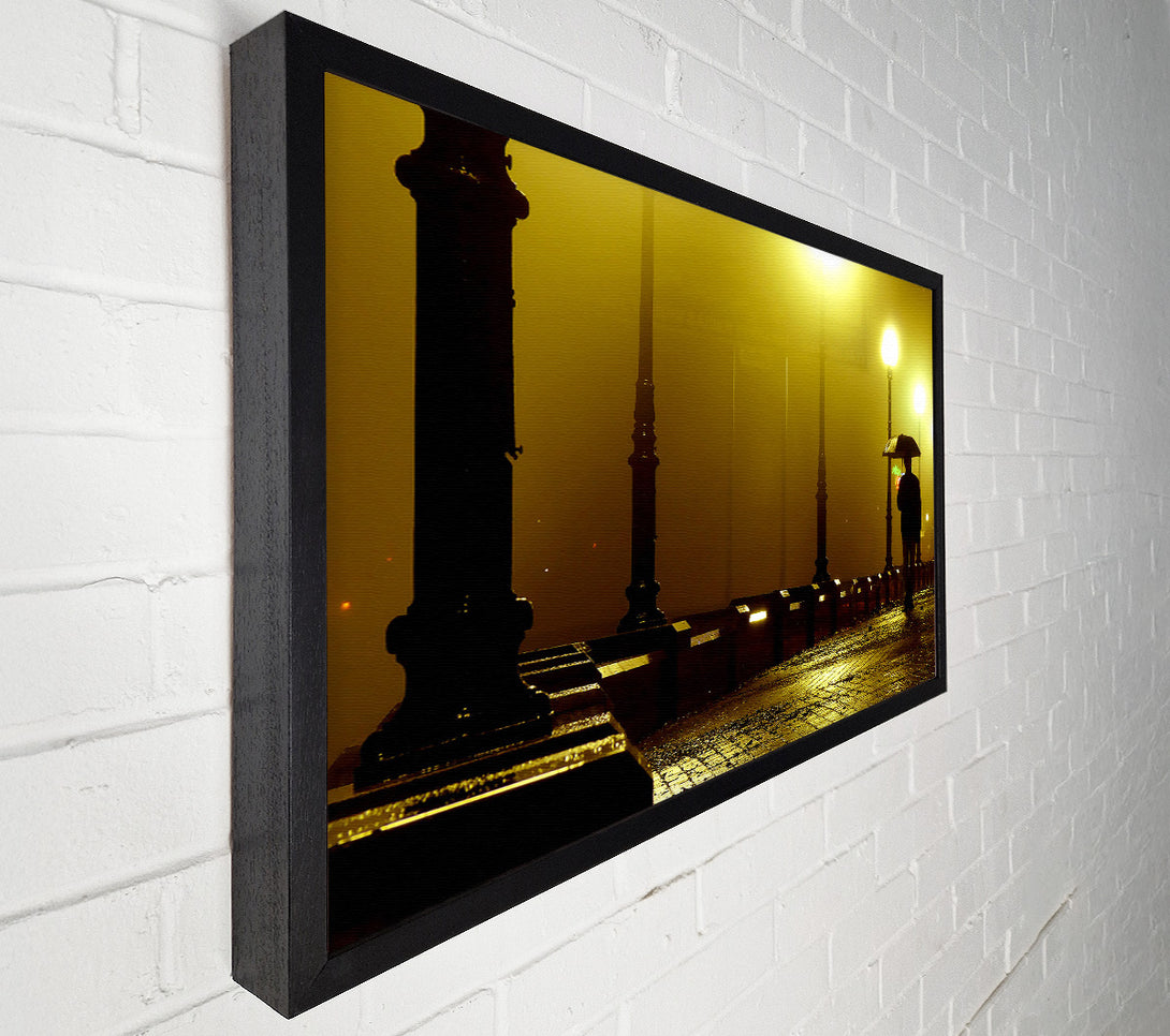  A Canvas Print of Alley Night Canvas Art