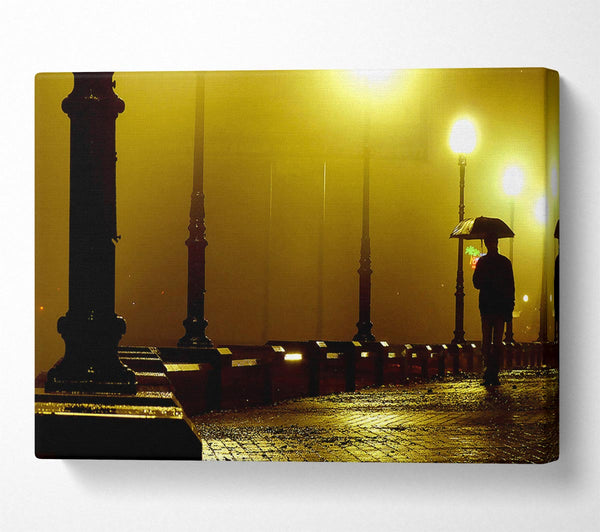  A Canvas Print of Alley Night Canvas Art