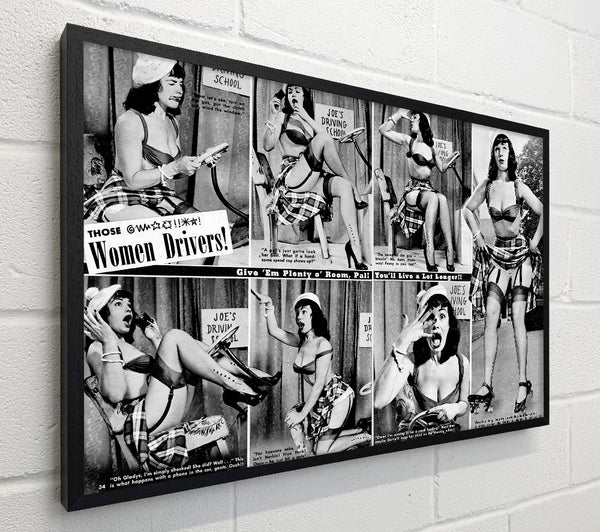 Bettie Page Driving