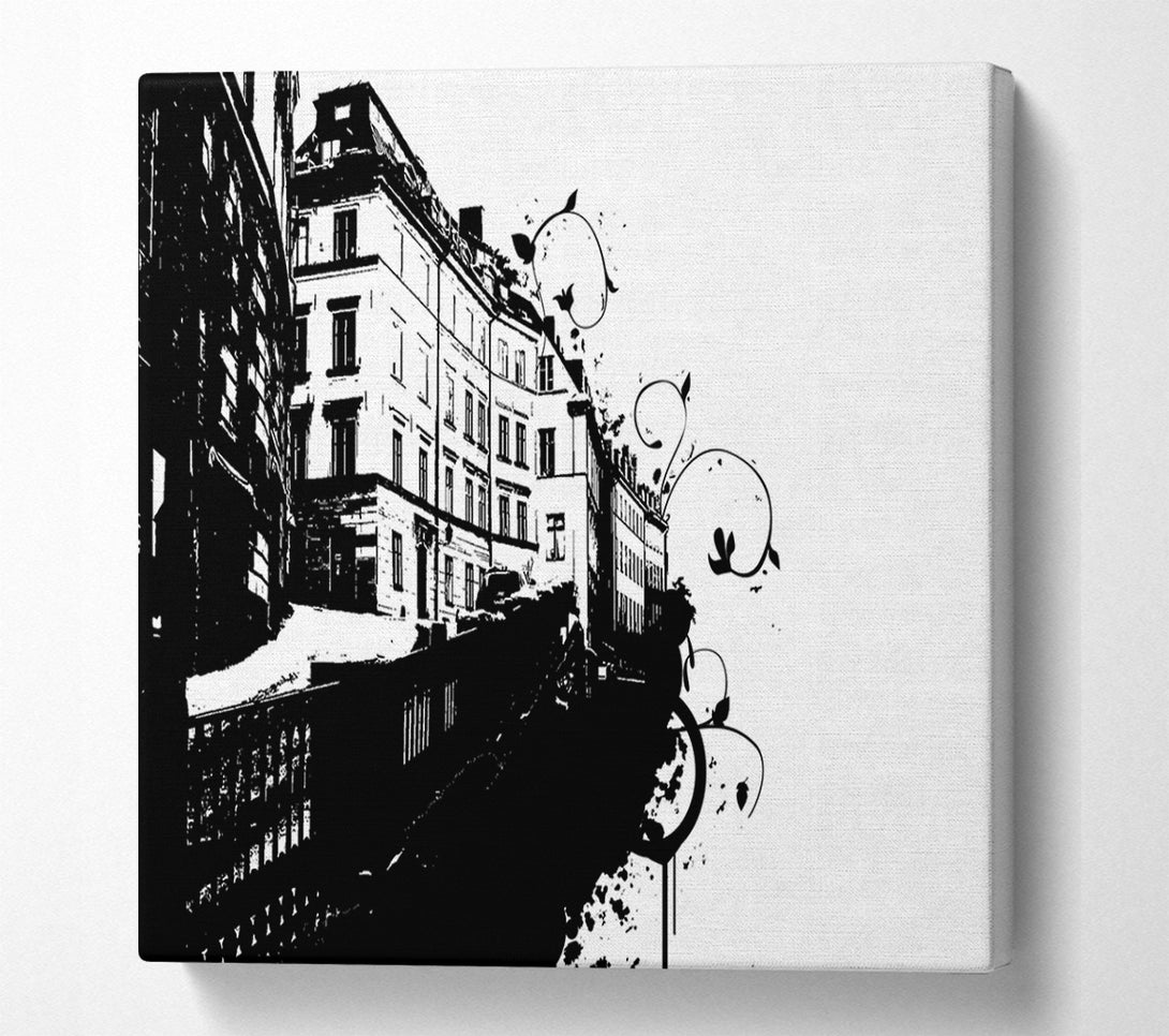  A Canvas Print of Venice Stencil Canvas Art