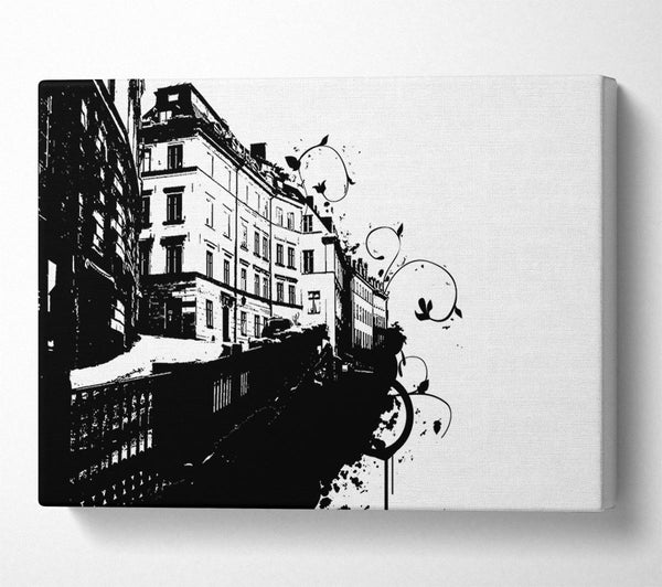  A Canvas Print of Venice Stencil Canvas Art