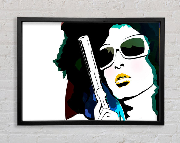 Female Weapon Framed Print
