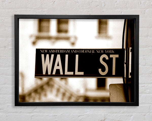 New York City Wall Street Framed Print