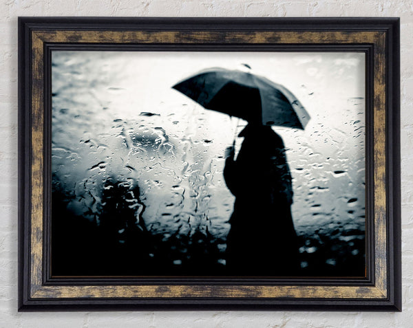 Rainy Day In The City Framed Print
