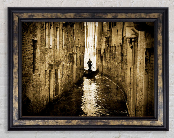 Venice Waterways Framed Print