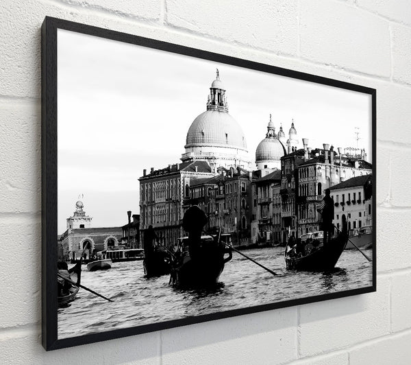 Venice Gondolas B n W