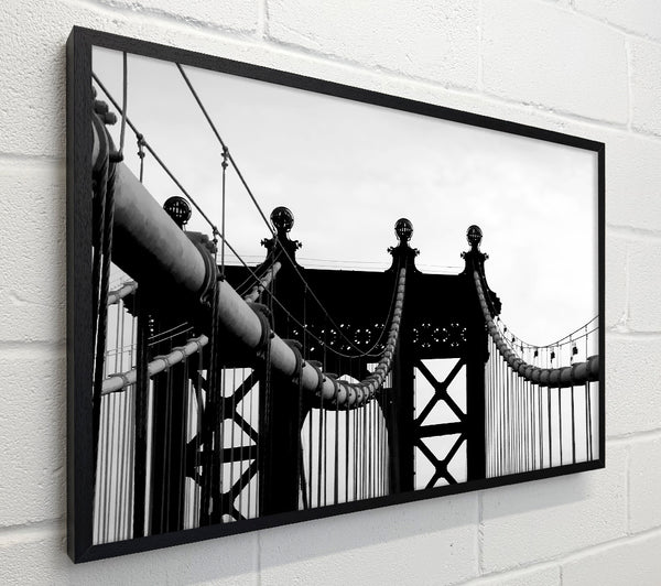 Brooklyn Bridge Close-Up B n W