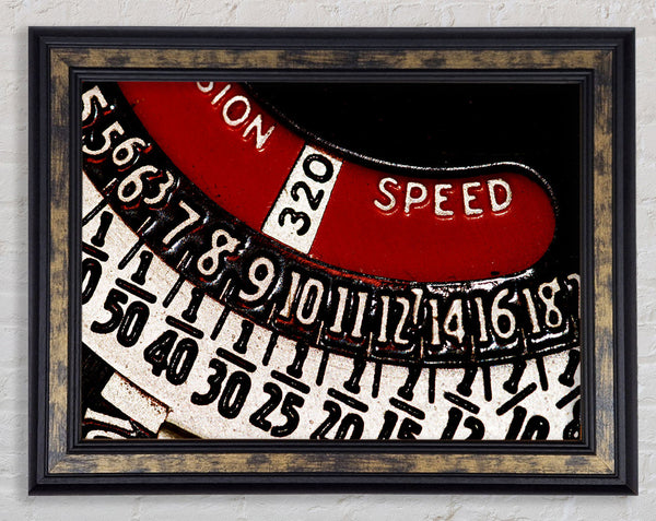 Number Dial Framed Print