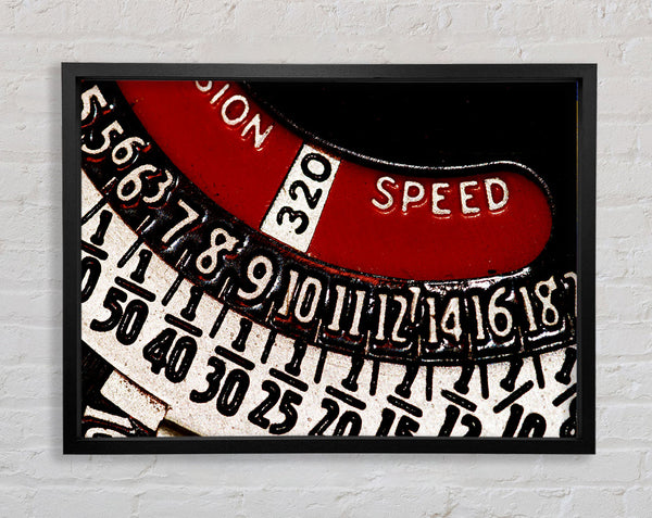Number Dial Framed Print