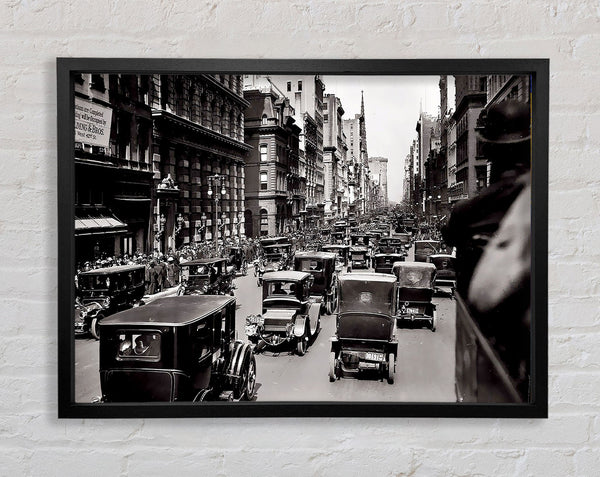 New York City Retro Framed Print