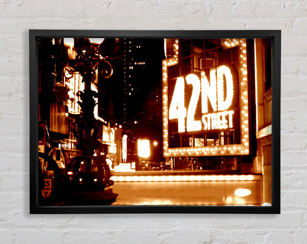 New York City 42Nd Street Framed Print