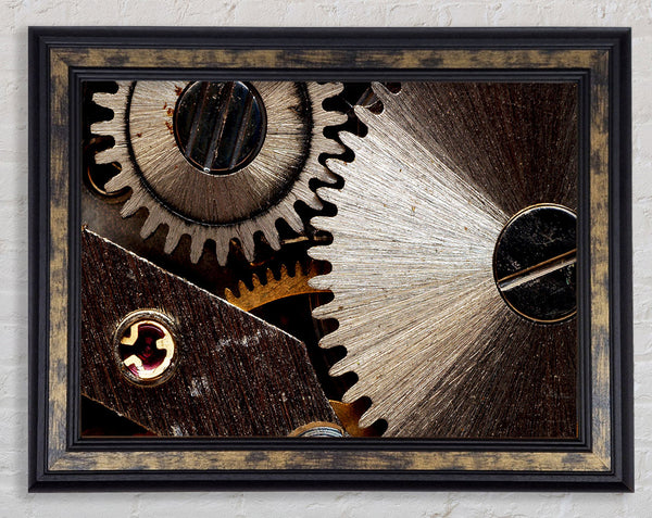 Cogs Of Time Framed Print