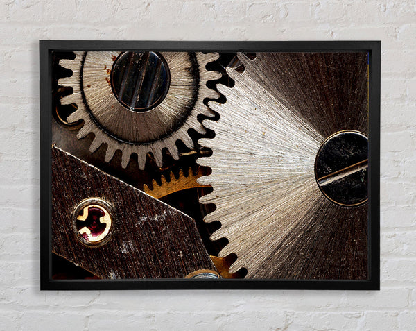 Cogs Of Time Framed Print