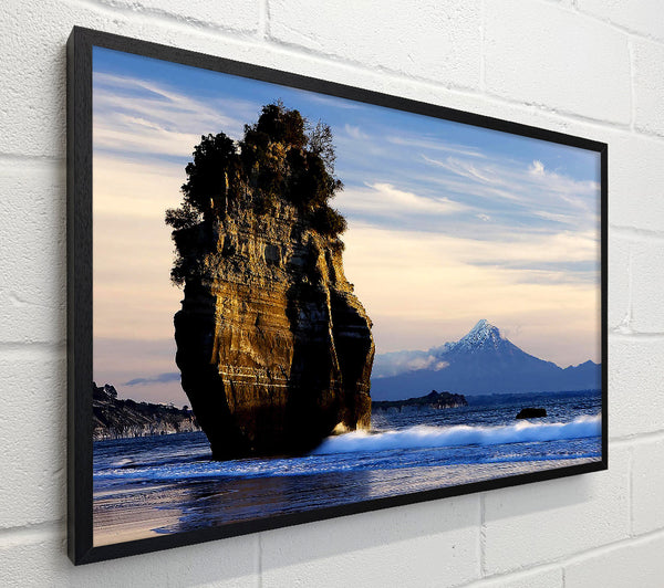 New Zealand Beach Mount Taranaki View