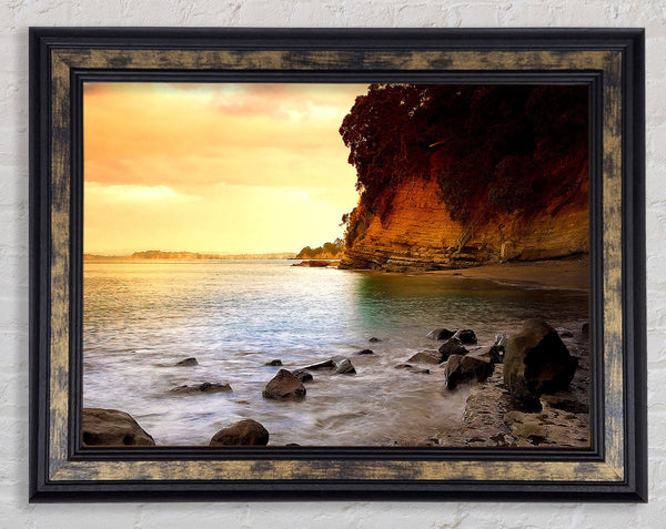 Beach Stairs To Heaven Framed Print