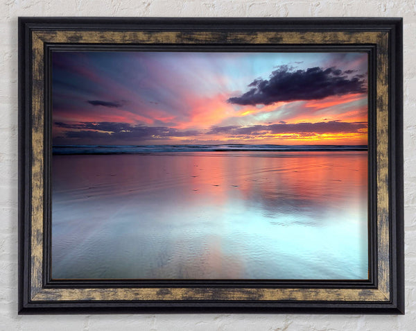 Serine Beach Framed Print