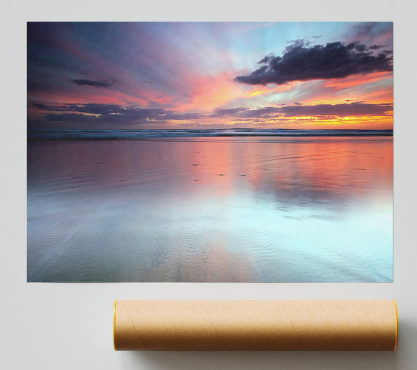 Serine Beach Print
