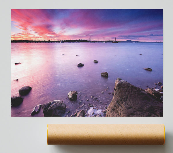 Half Moon Bay Sunset Poster