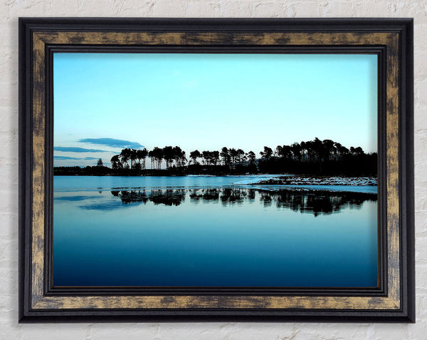 Cold Winter Ocean Framed Print