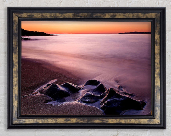 Sunset Isle Of Lewis Scotland Uk Framed Print