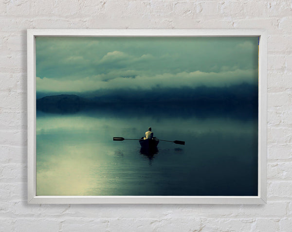 Boating At Dusk Framed Print