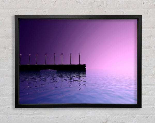 Lila Himmel Pier