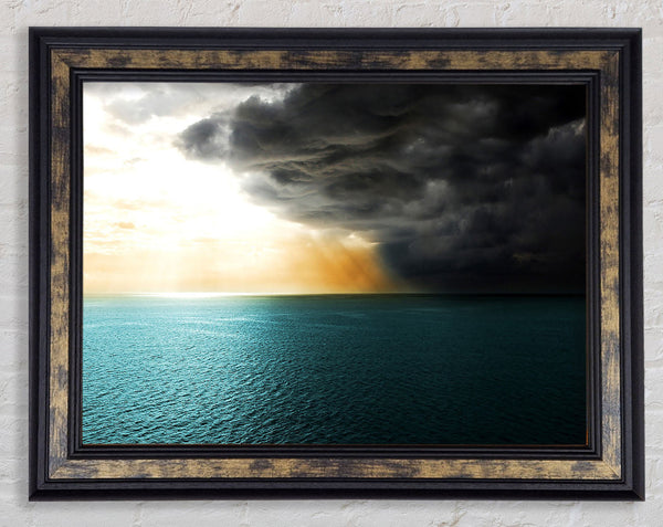 Sea Storm Framed Print
