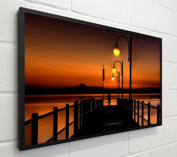 Pier Sunset Orange