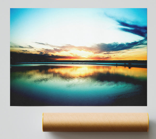 Sky Reflection Poster