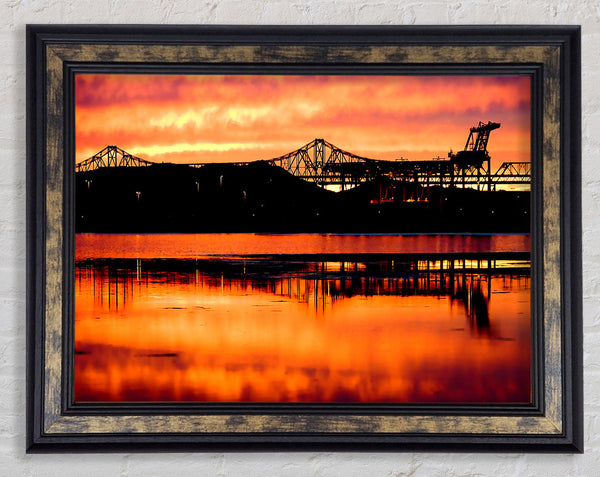 Where The Fire And The Water Become One Framed Print