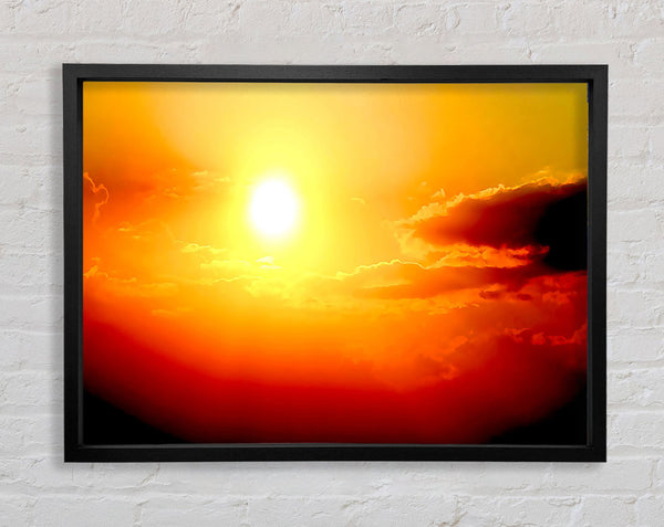 Atemberaubende Sonnenuntergang Sonne über dem Meer