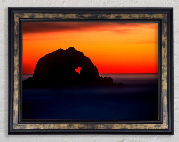 In Love With The Ocean Framed Print