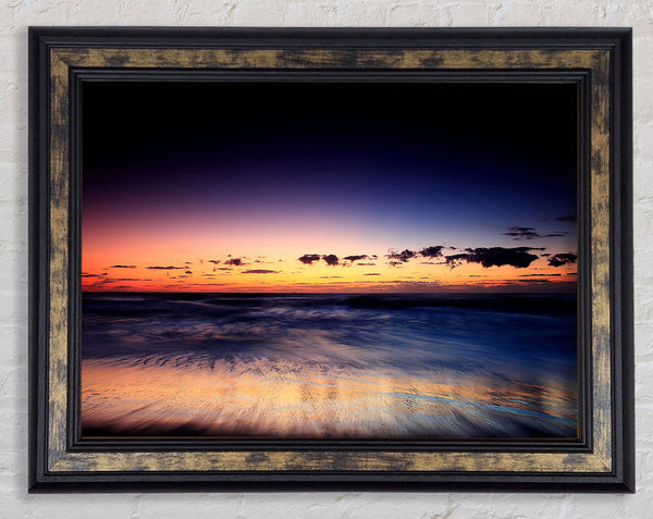 Ocean Beach At Twilight Framed Print