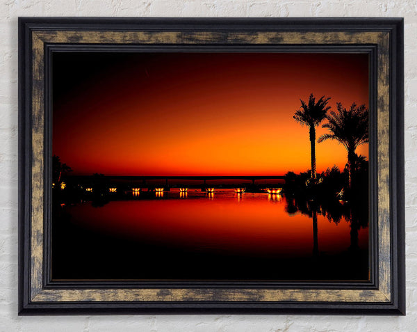 Dubai Night Framed Print