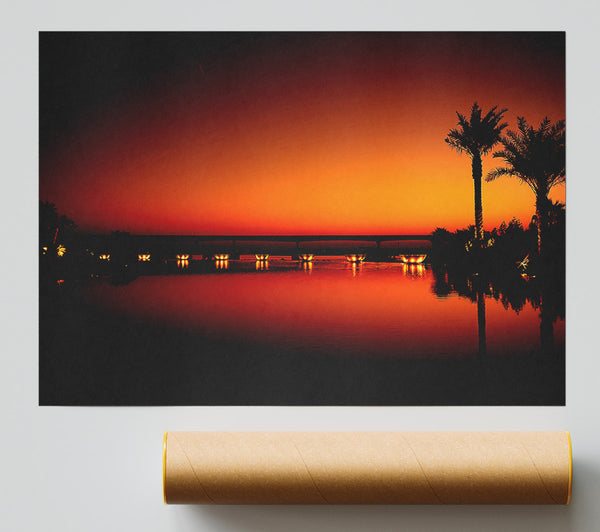 Dubai Night Poster