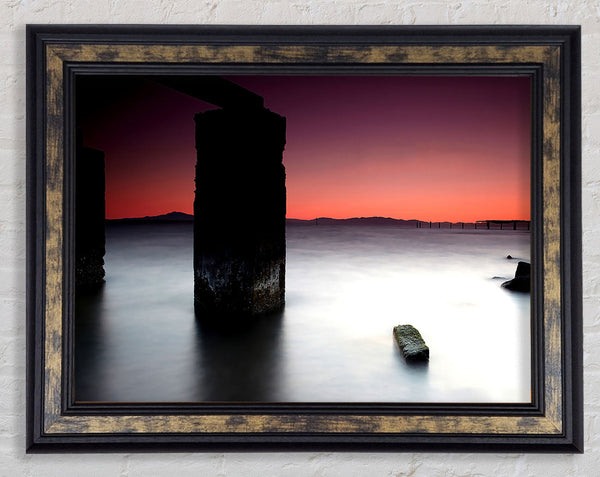 Surreal Ocean Calm Framed Print