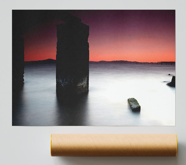 Surreal Ocean Calm Poster