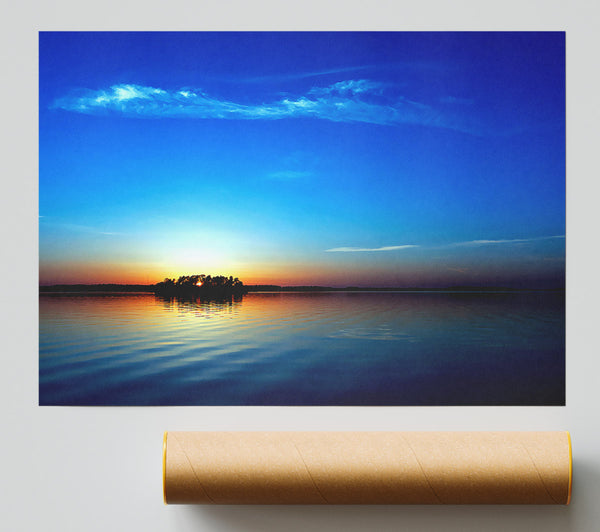Blue Sunset Print