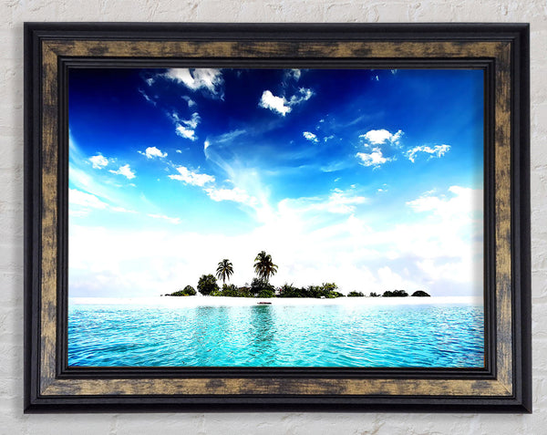 Cool Island Framed Print