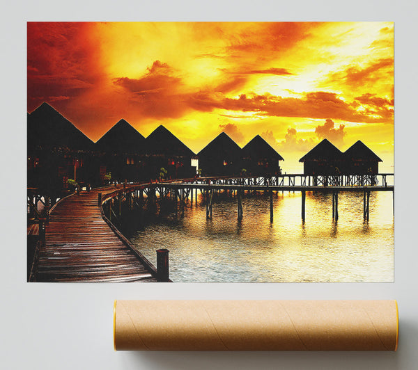 The Boardwalk Lovers Retreat Poster