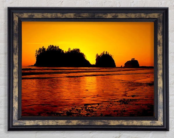 Surreal Ocean Flow Framed Print