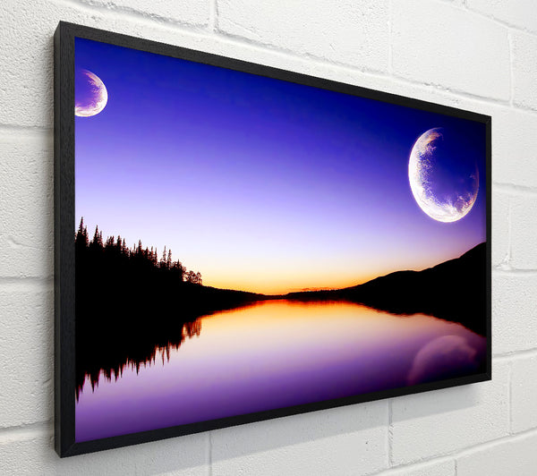 Calm Lake In Another World Purple