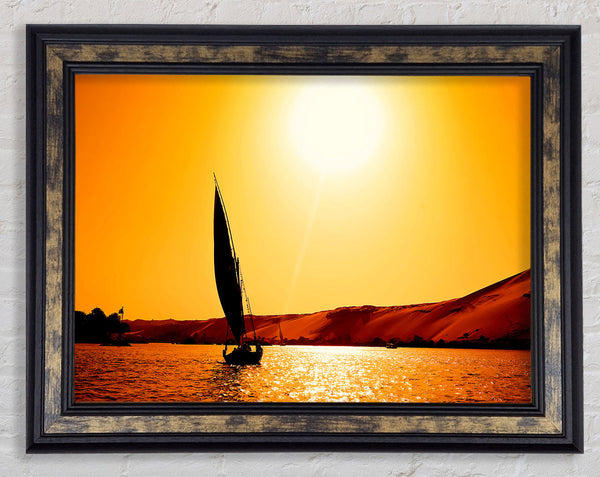 Sailing Towards The Sun Framed Print