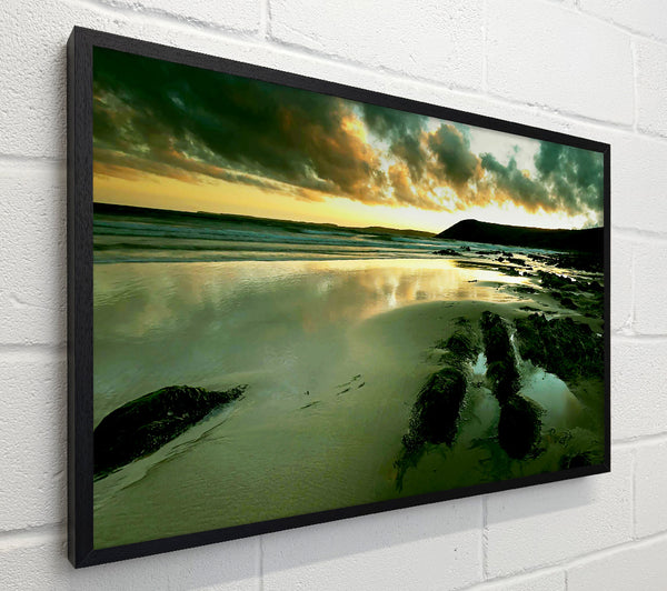 Green Ocean Reflections